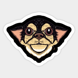 Long haired chihuahua Sticker